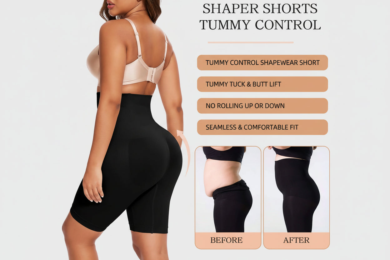 Shapewear Tummy Control Underwear Body Shaper for Women High-Waisted Thigh Slimming Butt Lifting Panties
